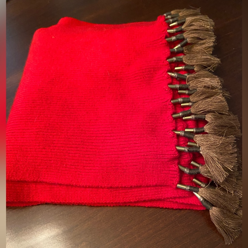 NEW! Never used. J.Crew red scarf - Picture 6 of 6